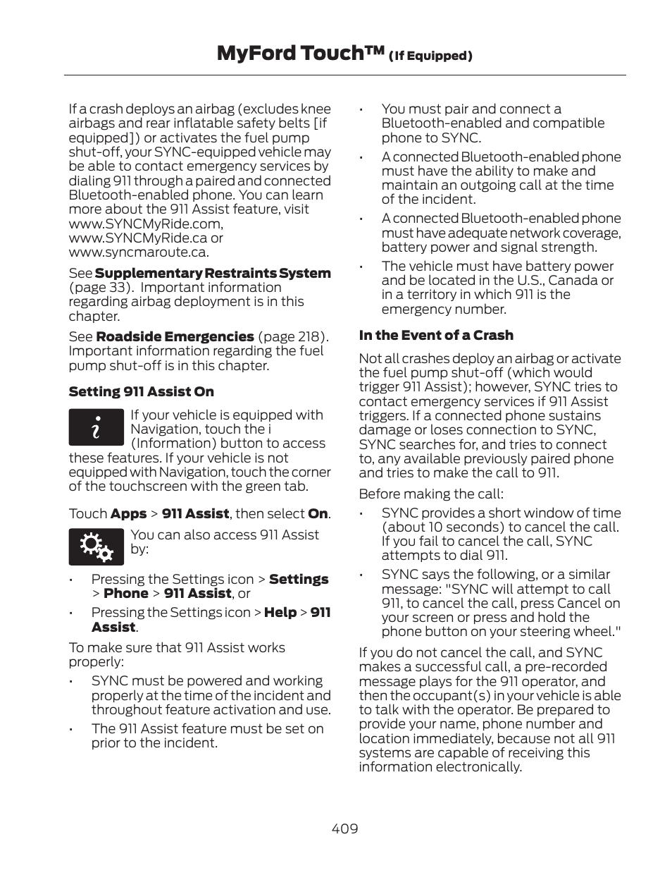 Myford touch | FORD 2013 Fusion Hybrid v.2 User Manual | Page 412 / 470