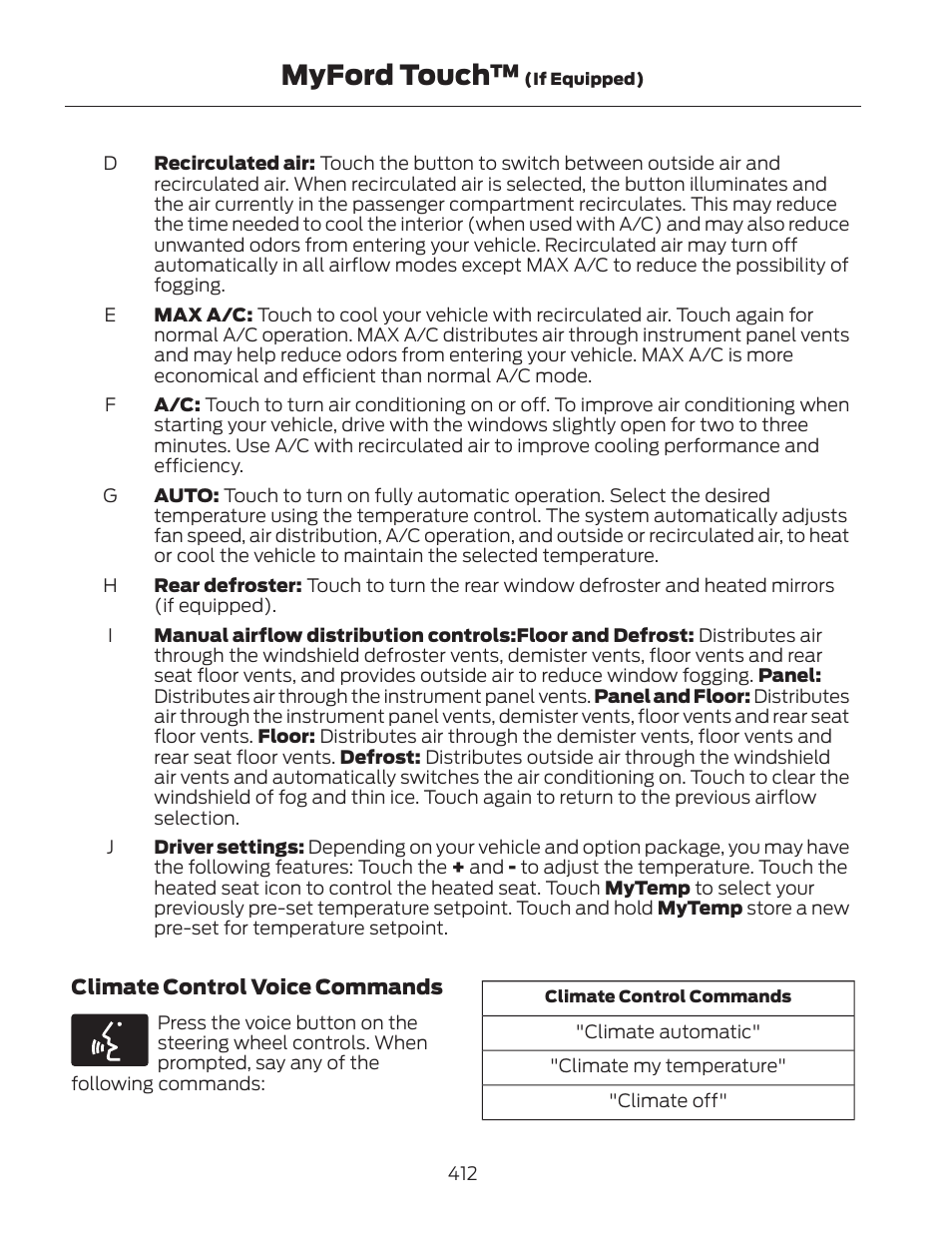 Myford touch | FORD 2013 Fusion Hybrid v.2 User Manual | Page 415 / 470