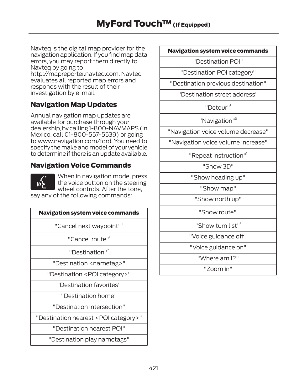 Myford touch | FORD 2013 Fusion Hybrid v.2 User Manual | Page 424 / 470