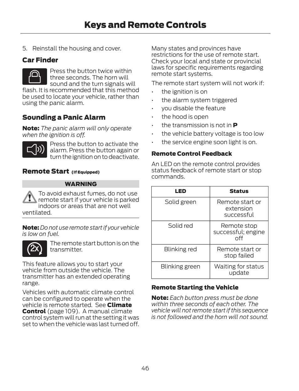 Keys and remote controls | FORD 2013 Fusion Hybrid v.2 User Manual | Page 49 / 470