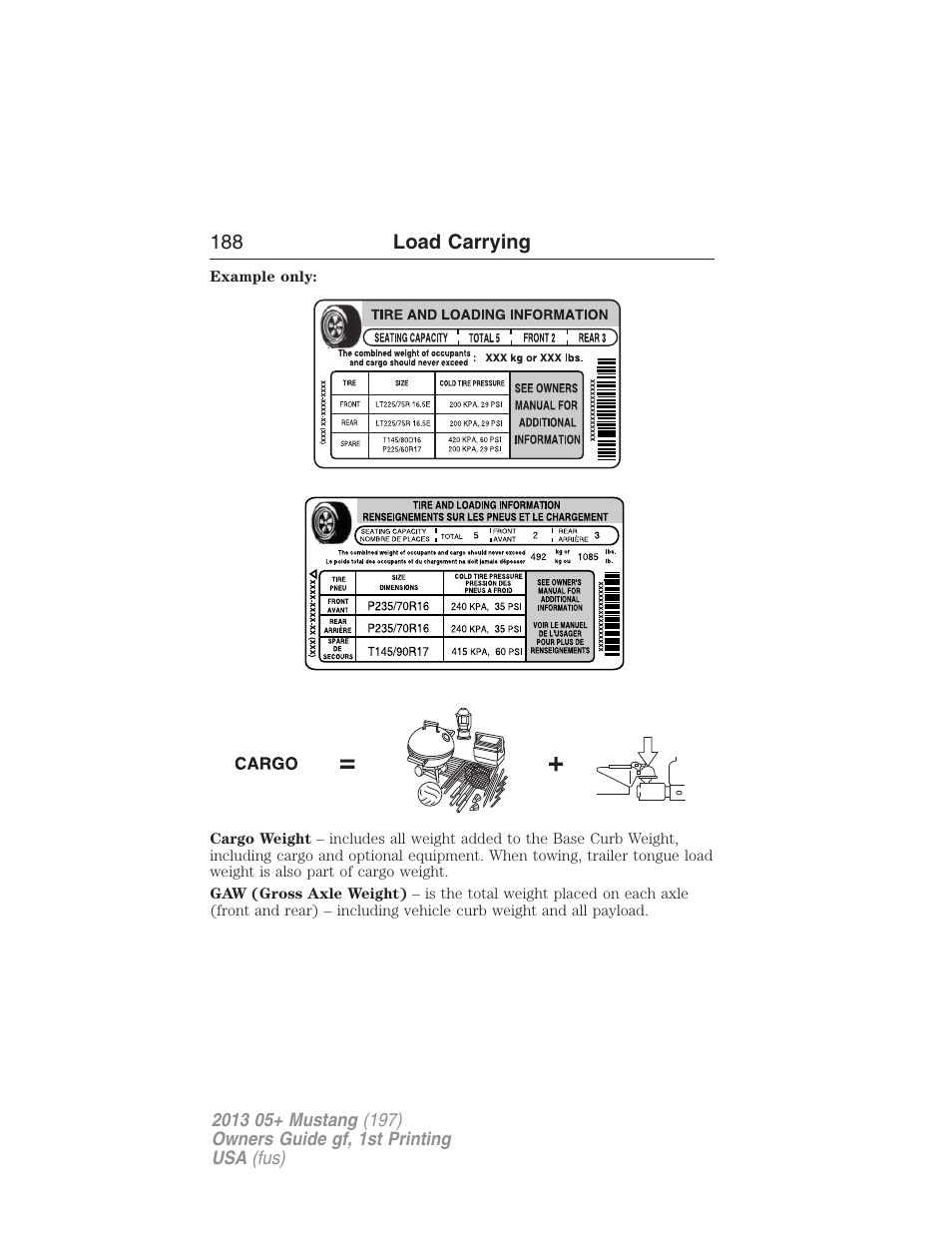 FORD 2013 Mustang v.1 User Manual | Page 188 / 437