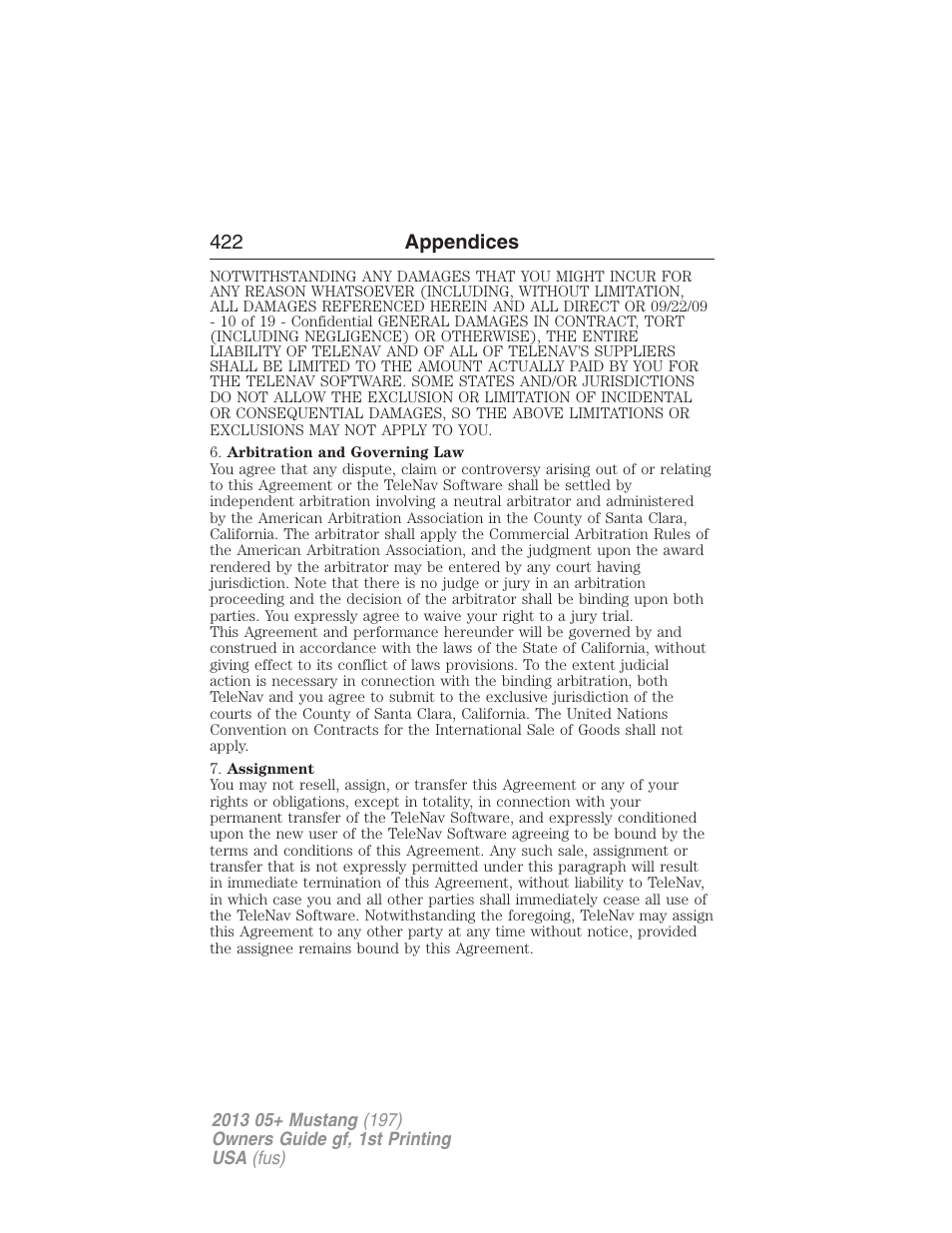FORD 2013 Mustang v.1 User Manual | Page 422 / 437