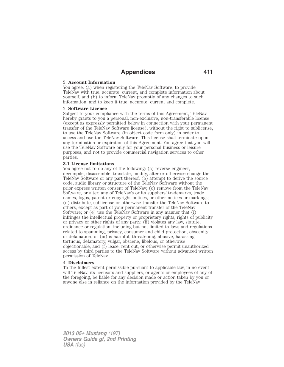 FORD 2013 Mustang v.2 User Manual | Page 411 / 427