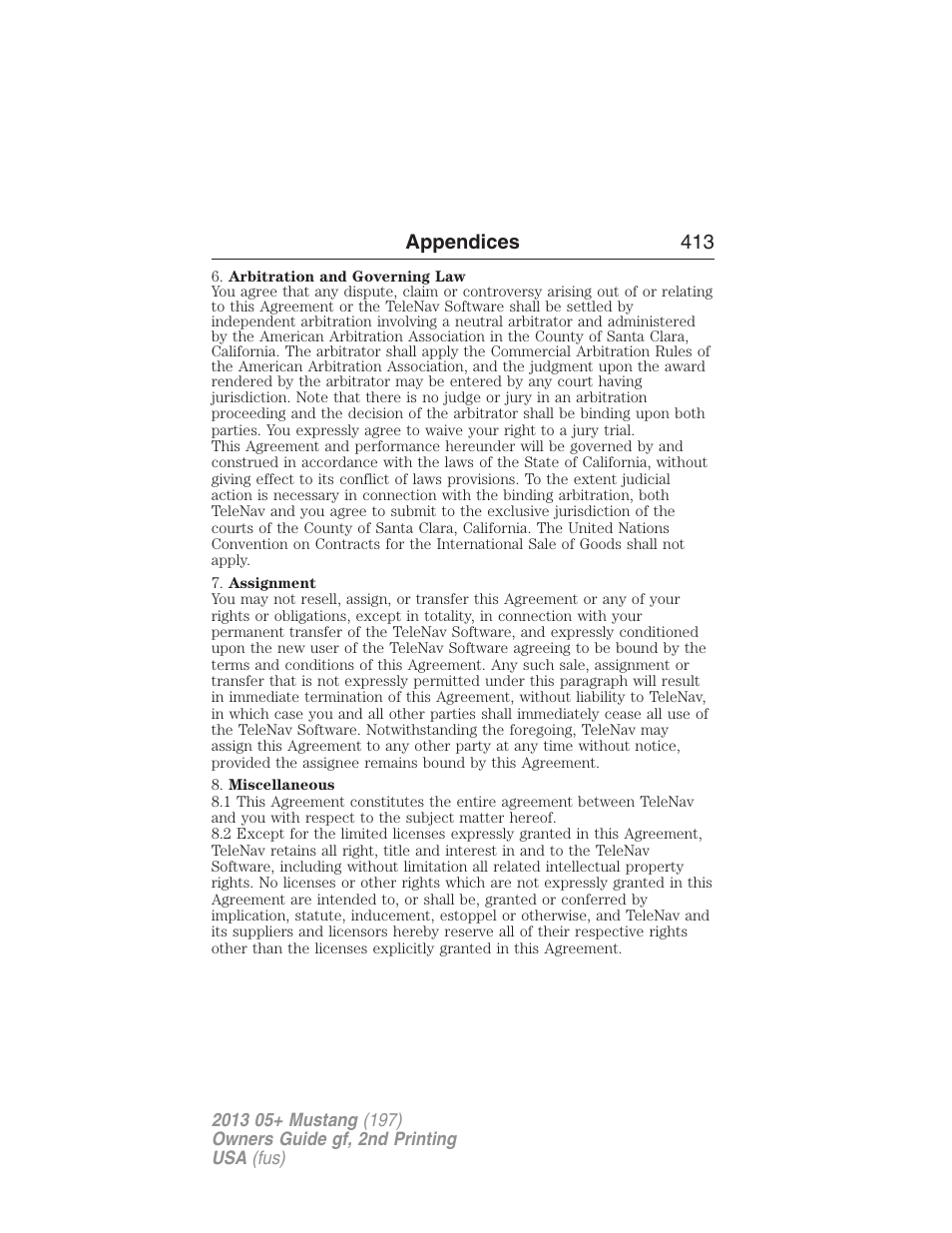 FORD 2013 Mustang v.2 User Manual | Page 413 / 427