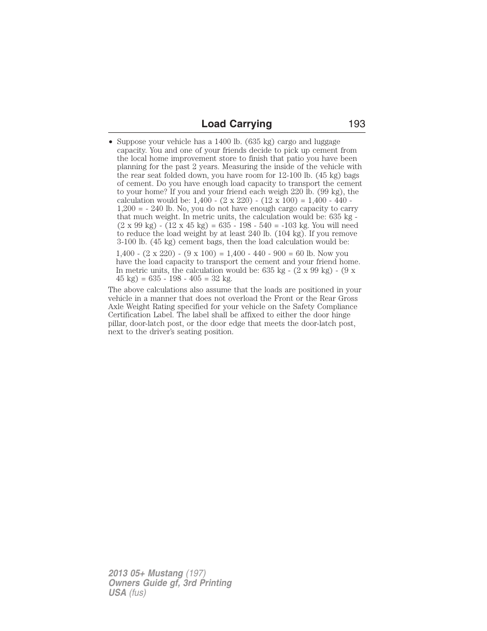 FORD 2013 Mustang v.3 User Manual | Page 194 / 447