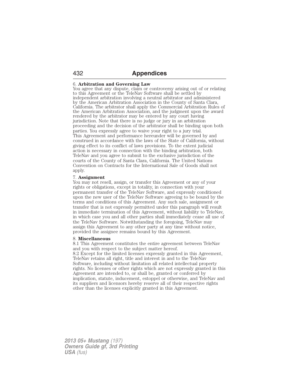 FORD 2013 Mustang v.3 User Manual | Page 433 / 447