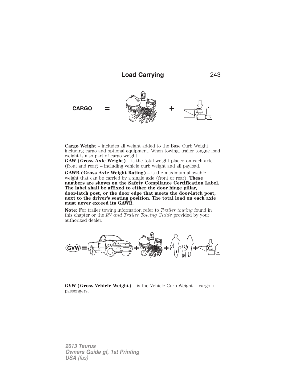 FORD 2013 Taurus v.1 User Manual | Page 243 / 541