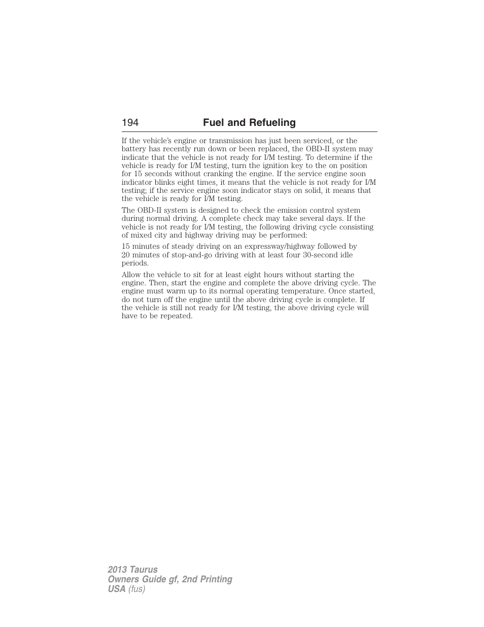 FORD 2013 Taurus v.2 User Manual | Page 194 / 541