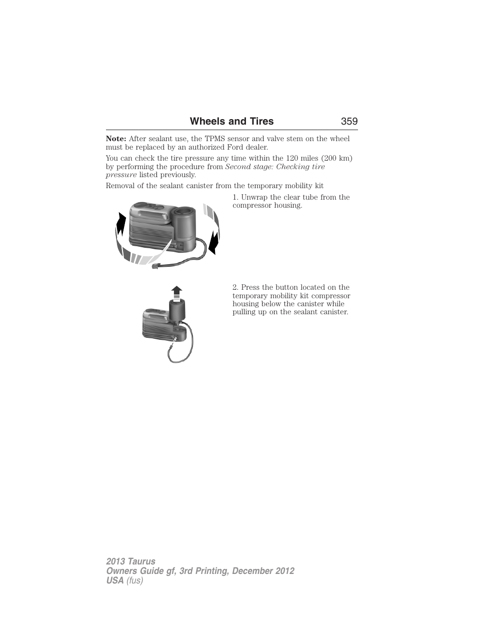 FORD 2013 Taurus v.3 User Manual | Page 360 / 547