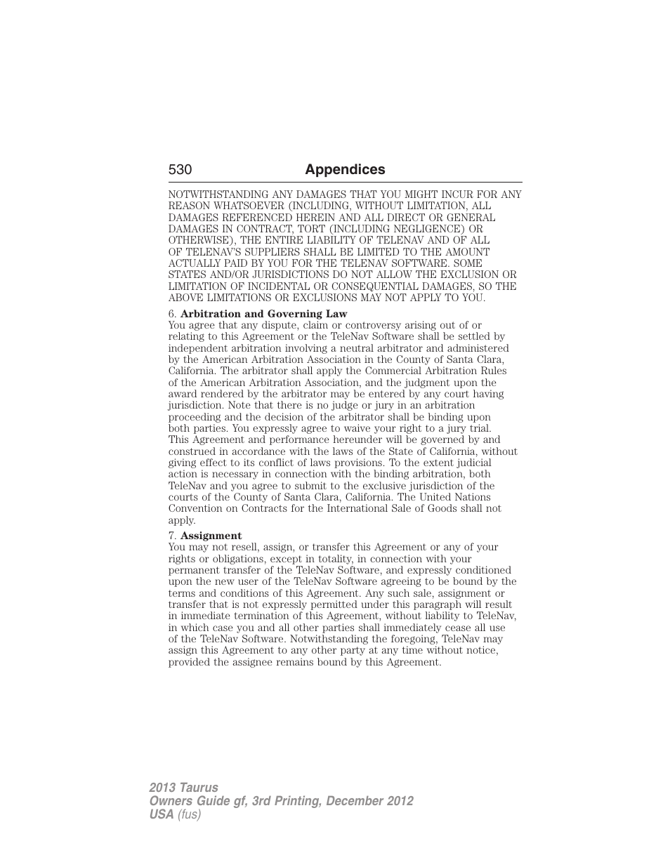 FORD 2013 Taurus v.3 User Manual | Page 531 / 547