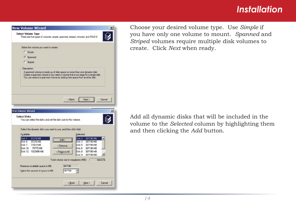 Installation | Buffalo Technology TeraStation TS-ITGL User Manual | Page 14 / 50
