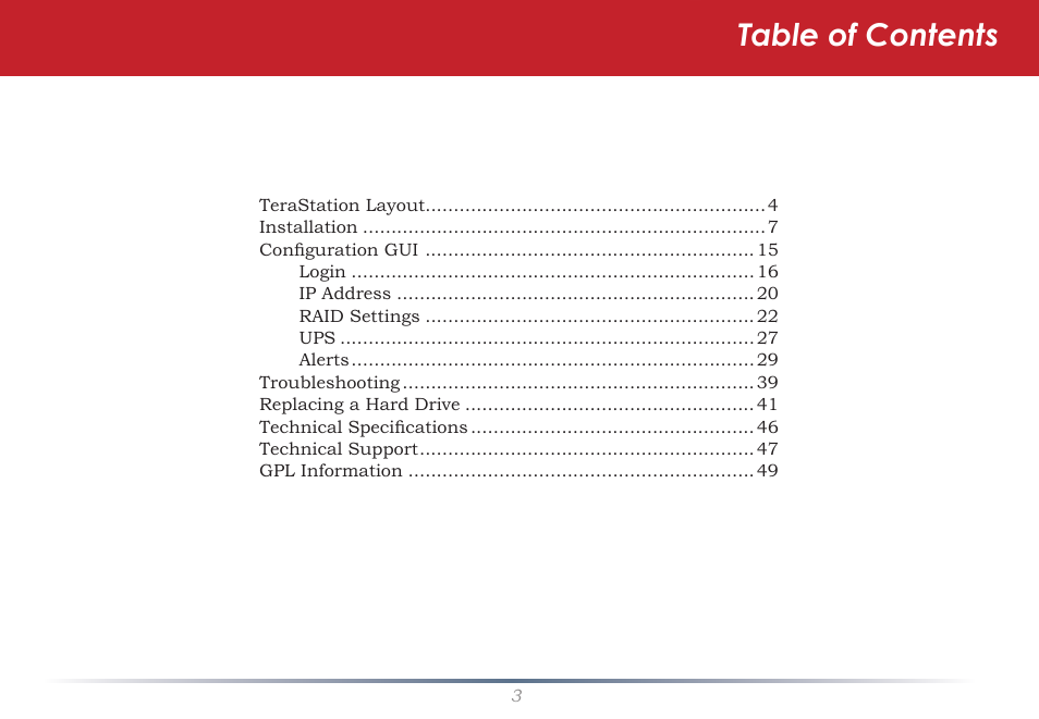 Buffalo Technology TeraStation TS-ITGL User Manual | Page 3 / 50