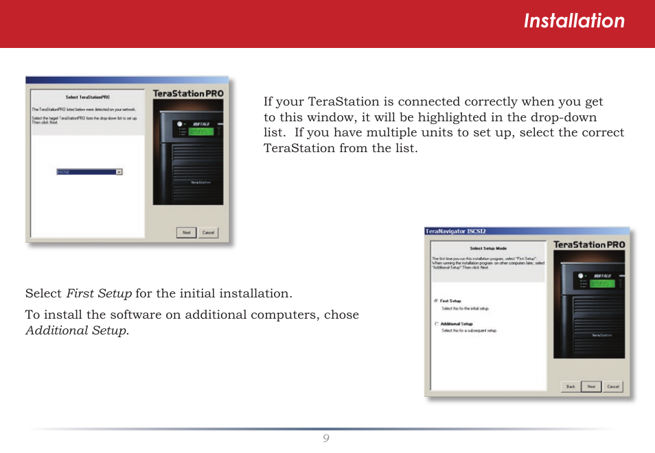 Installation | Buffalo Technology TeraStation TS-ITGL User Manual | Page 9 / 50