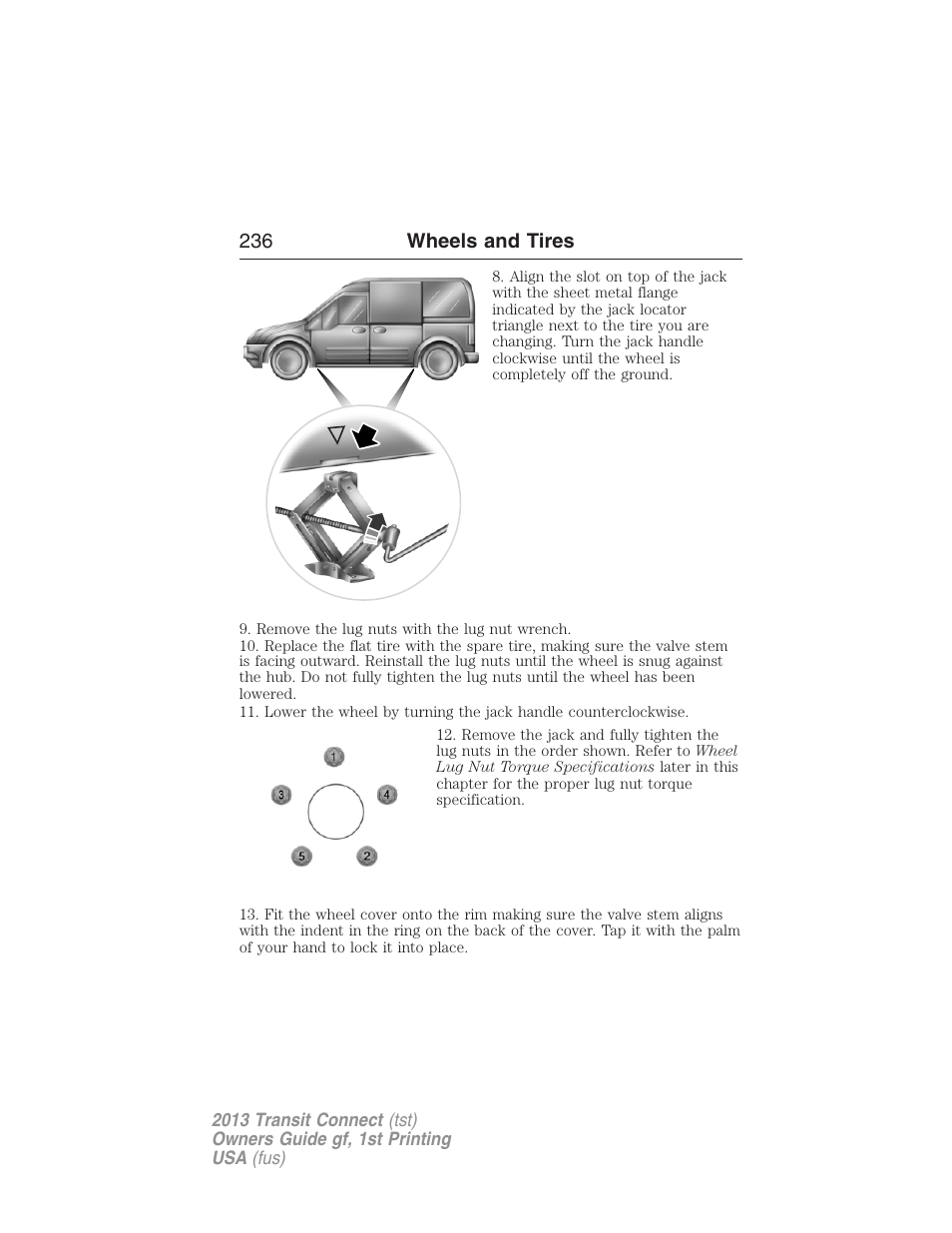 FORD 2013 Transit Connect v.1 User Manual | Page 237 / 317