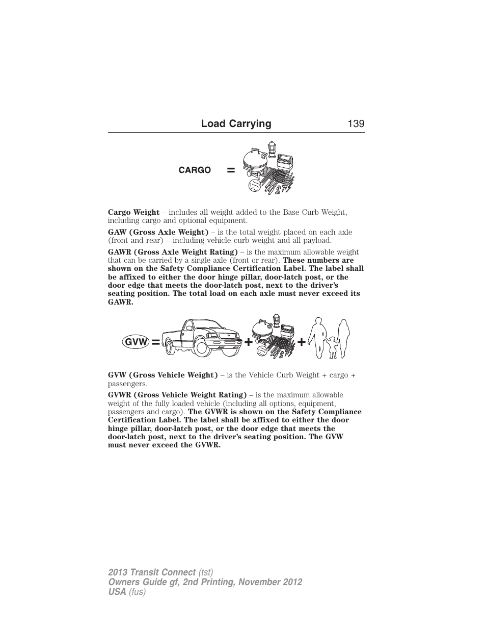 FORD 2013 Transit Connect v.2 User Manual | Page 140 / 321