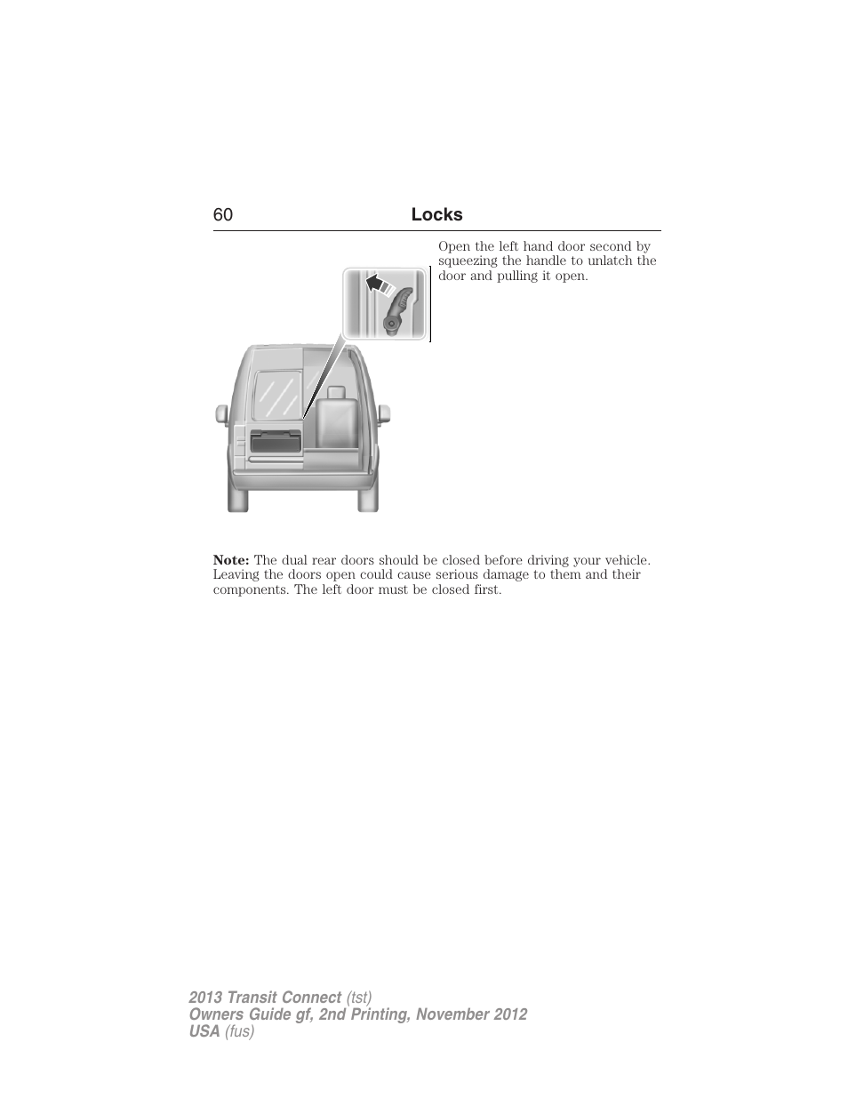 FORD 2013 Transit Connect v.2 User Manual | Page 61 / 321