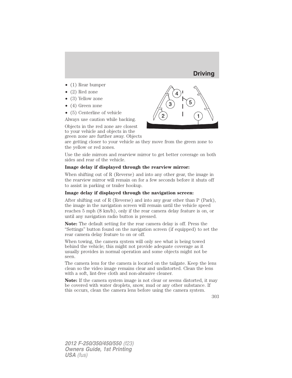 Driving | FORD 2012 F-550 v.1 User Manual | Page 303 / 454