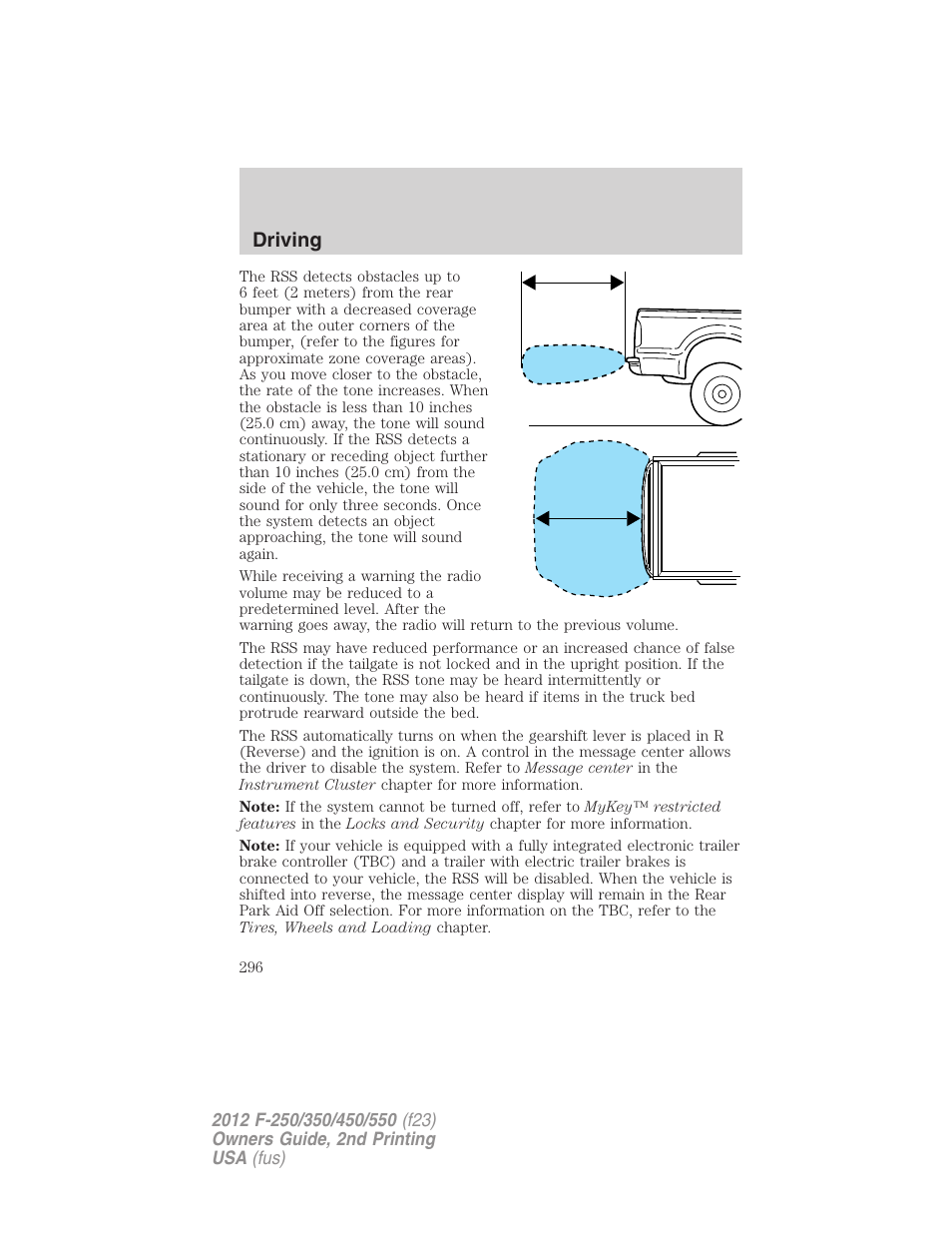 Driving | FORD 2012 F-550 v.2 User Manual | Page 296 / 449