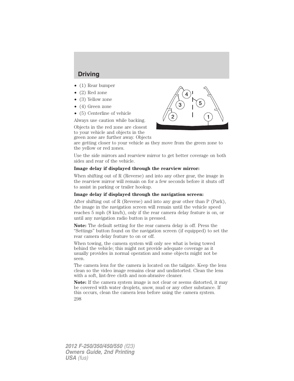 Driving | FORD 2012 F-550 v.2 User Manual | Page 298 / 449