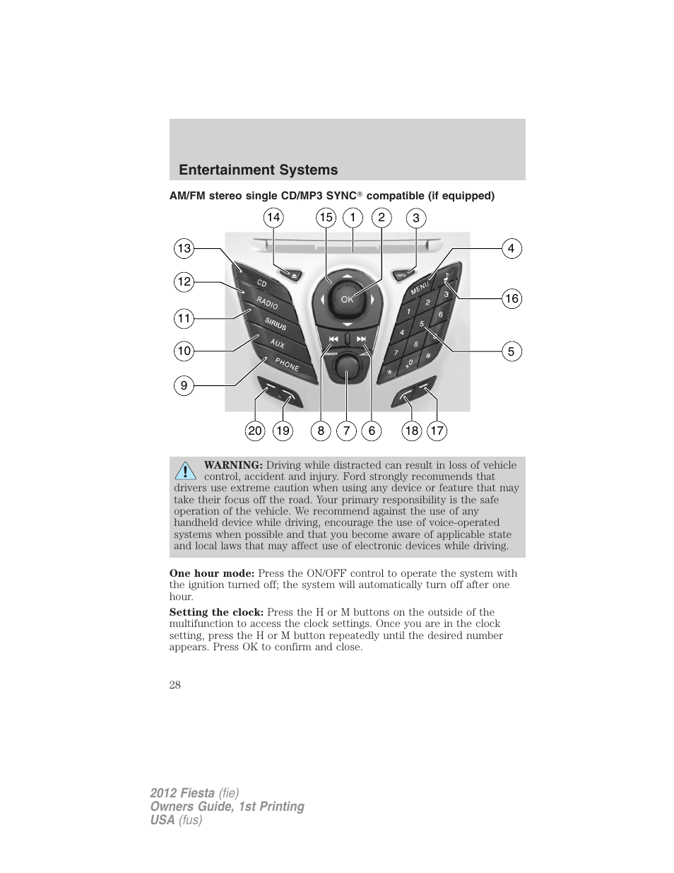 FORD 2012 Fiesta v.1 User Manual | Page 28 / 356