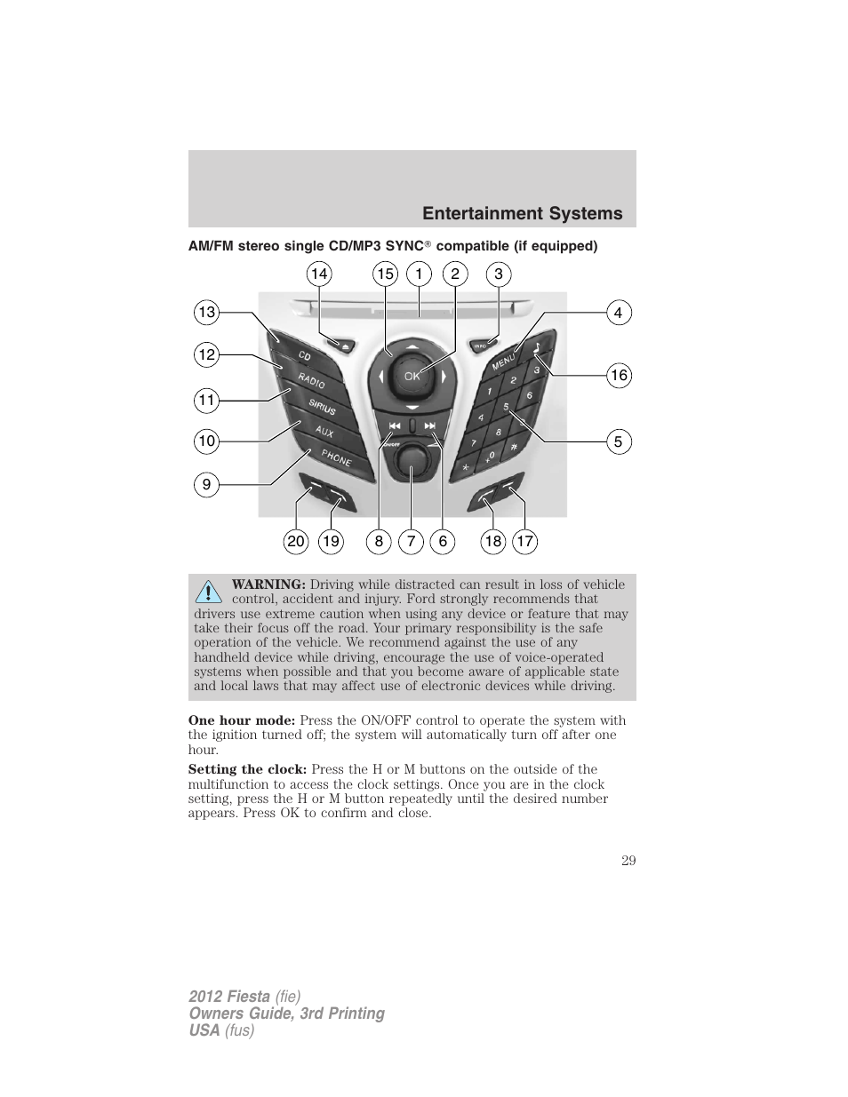 FORD 2012 Fiesta v.3 User Manual | Page 29 / 360