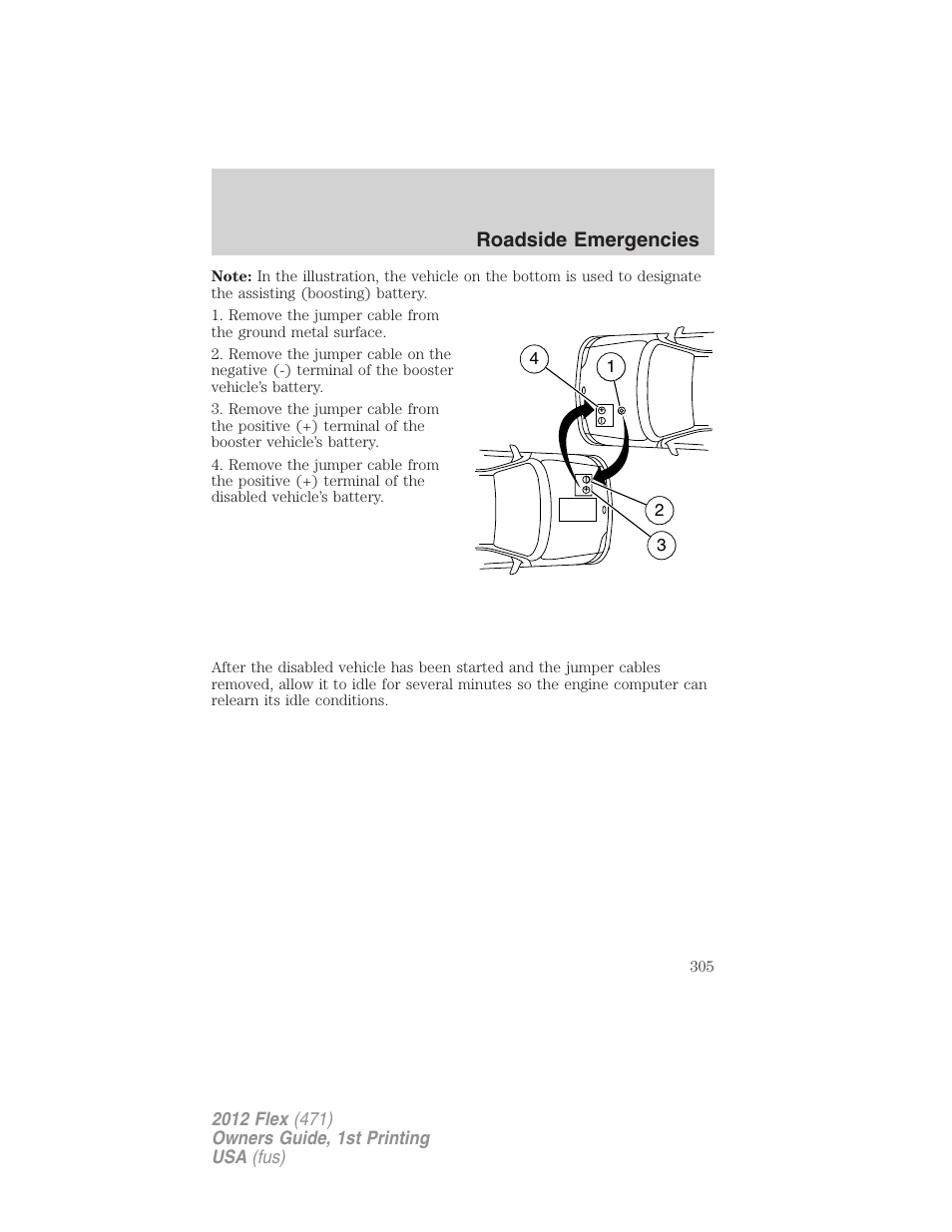 Roadside emergencies | FORD 2012 Flex v.1 User Manual | Page 305 / 405