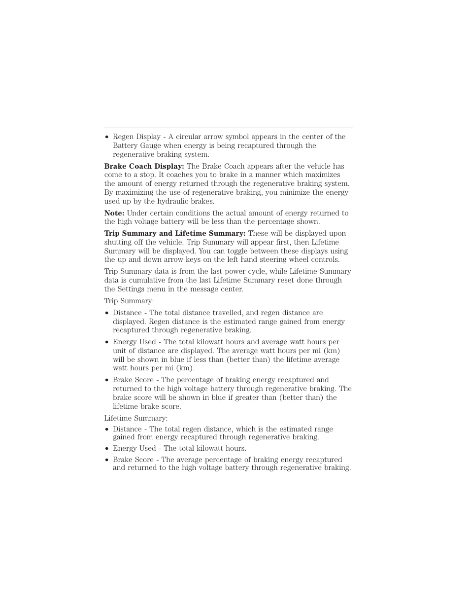 Instrument cluster 21 | FORD 2012 Focus Electric User Manual | Page 21 / 380