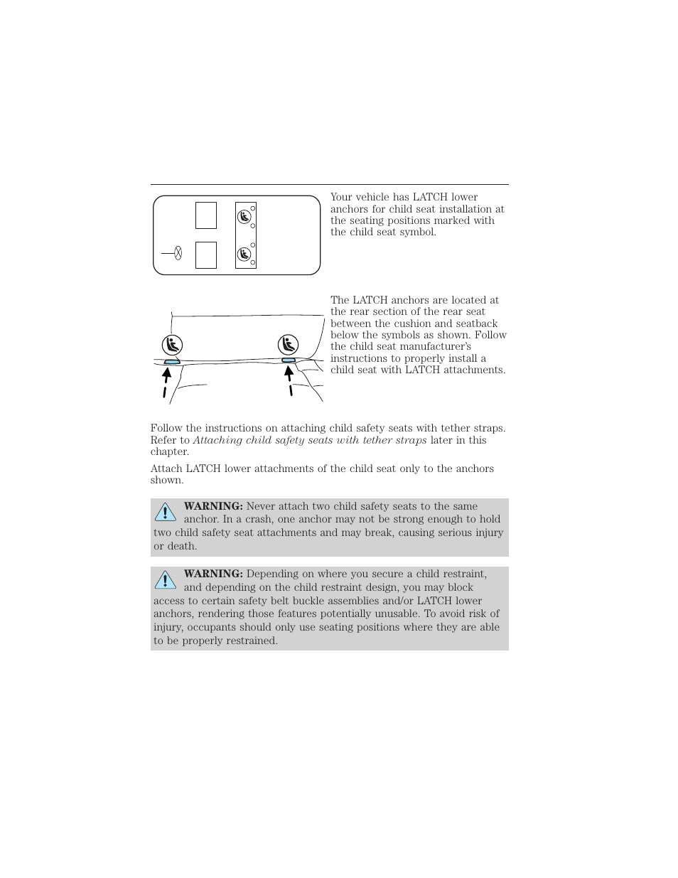 Seating and safety restraints 217 | FORD 2012 Focus Electric User Manual | Page 217 / 380