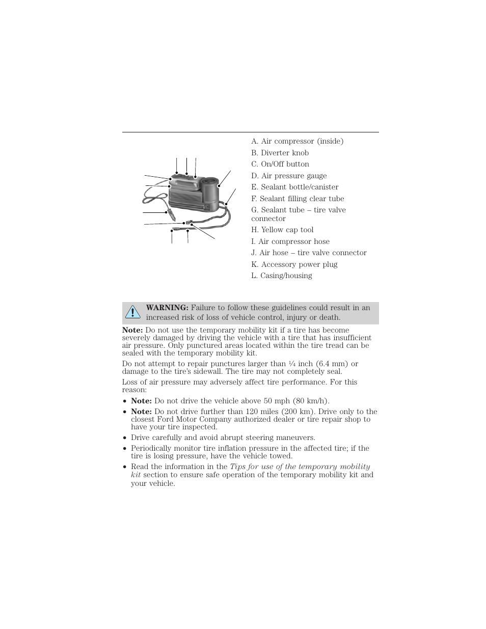 General information, 290 roadside emergencies | FORD 2012 Focus Electric User Manual | Page 290 / 380