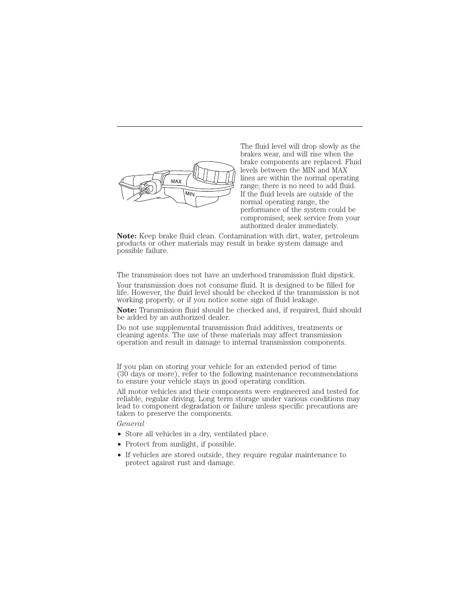 Brake fluid check, Checking single-speed transmission, Vehicle storage | 334 maintenance and specifications | FORD 2012 Focus Electric User Manual | Page 334 / 380