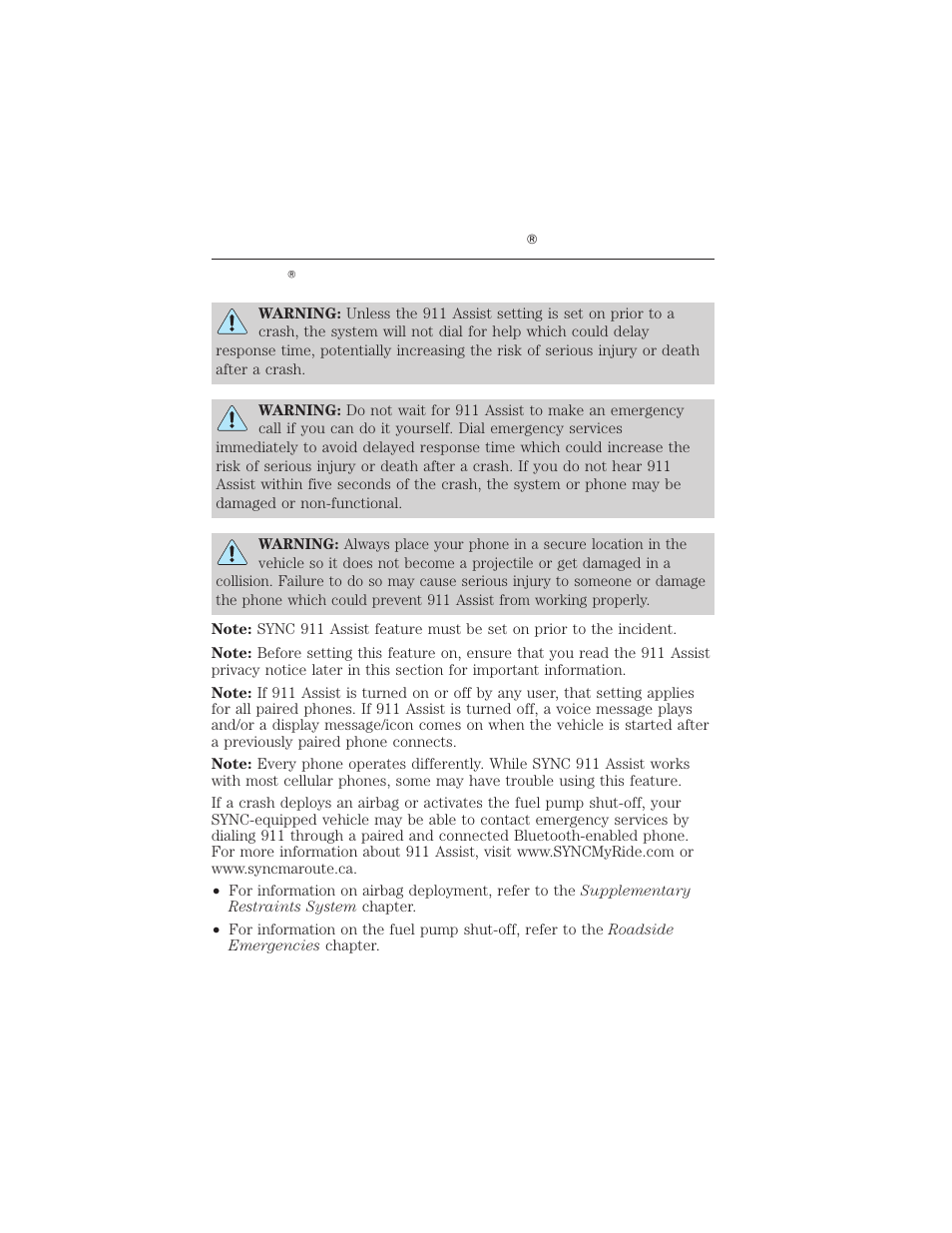 911 assist® (if equipped), Myford touch ா 97 | FORD 2012 Focus Electric User Manual | Page 97 / 380