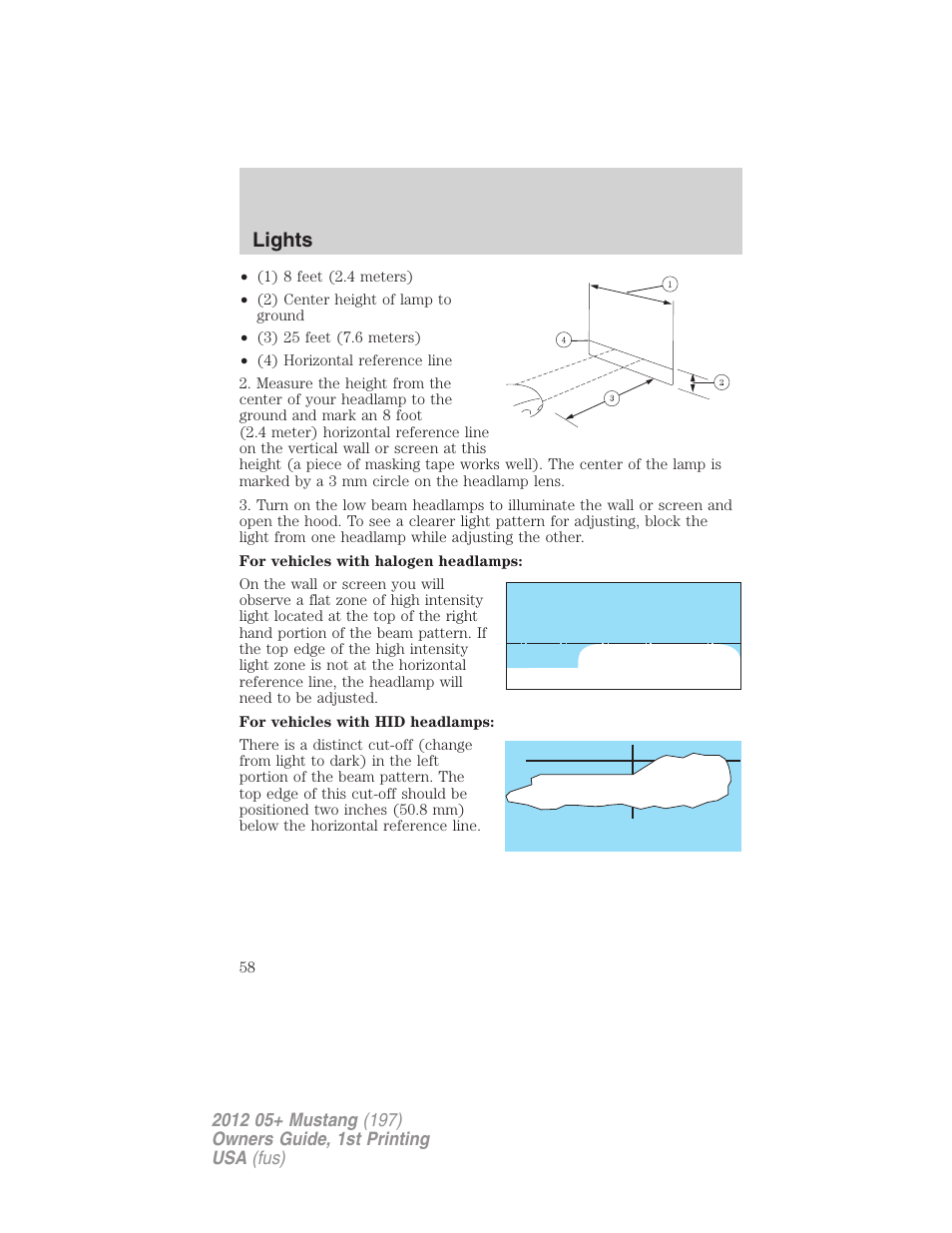 Lights | FORD 2012 Shelby GT 500 v.1 User Manual | Page 58 / 346
