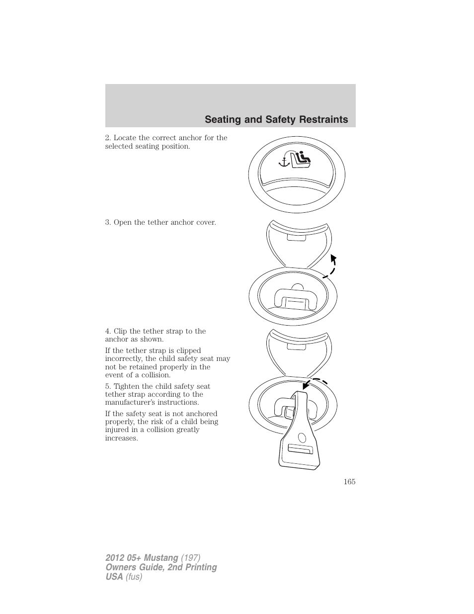 Seating and safety restraints | FORD 2012 Shelby GT 500 v.2 User Manual | Page 165 / 343