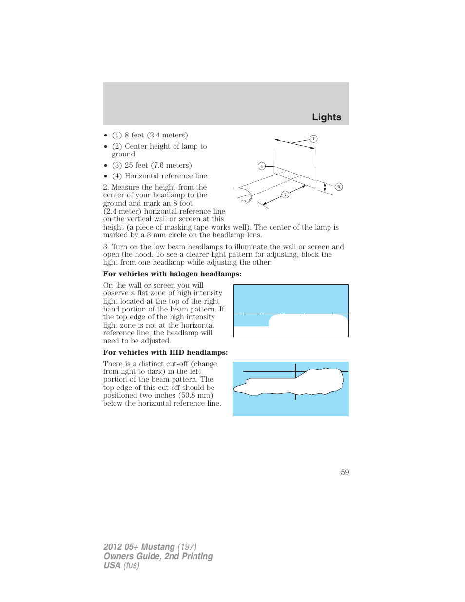 Lights | FORD 2012 Shelby GT 500 v.2 User Manual | Page 59 / 343