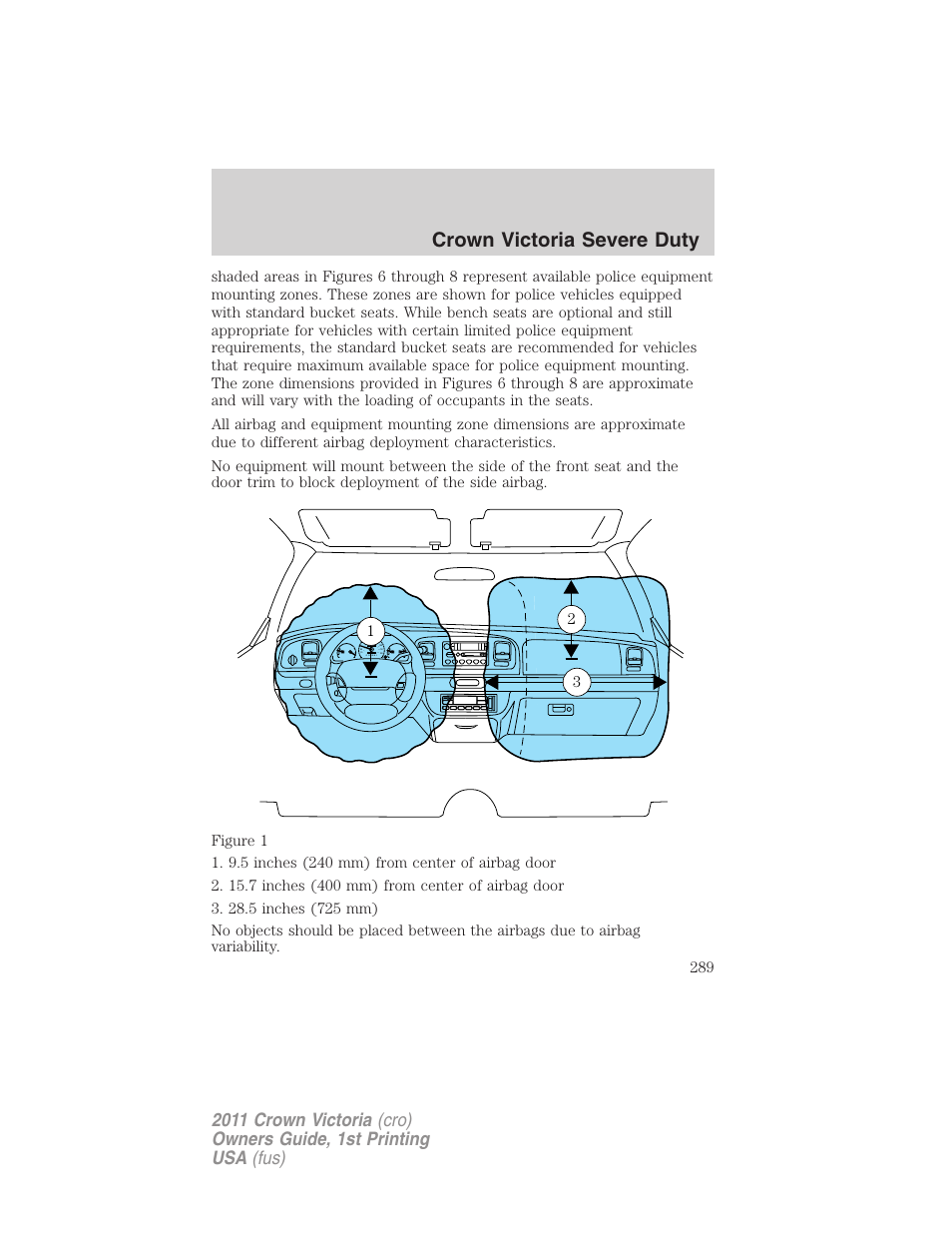 Crown victoria severe duty | FORD 2011 Crown Victoria v.1 User Manual | Page 289 / 331