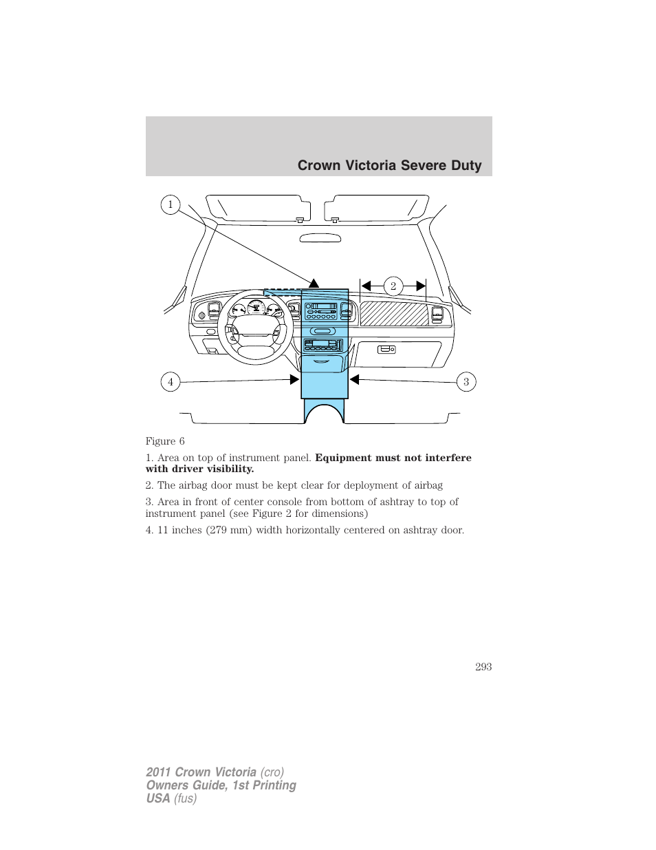 Crown victoria severe duty | FORD 2011 Crown Victoria v.1 User Manual | Page 293 / 331