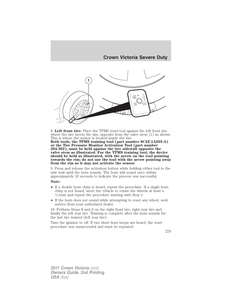 Crown victoria severe duty | FORD 2011 Crown Victoria v.2 User Manual | Page 279 / 331