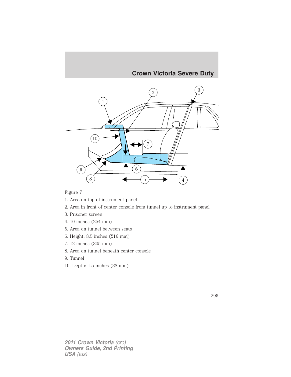 Crown victoria severe duty | FORD 2011 Crown Victoria v.2 User Manual | Page 295 / 331