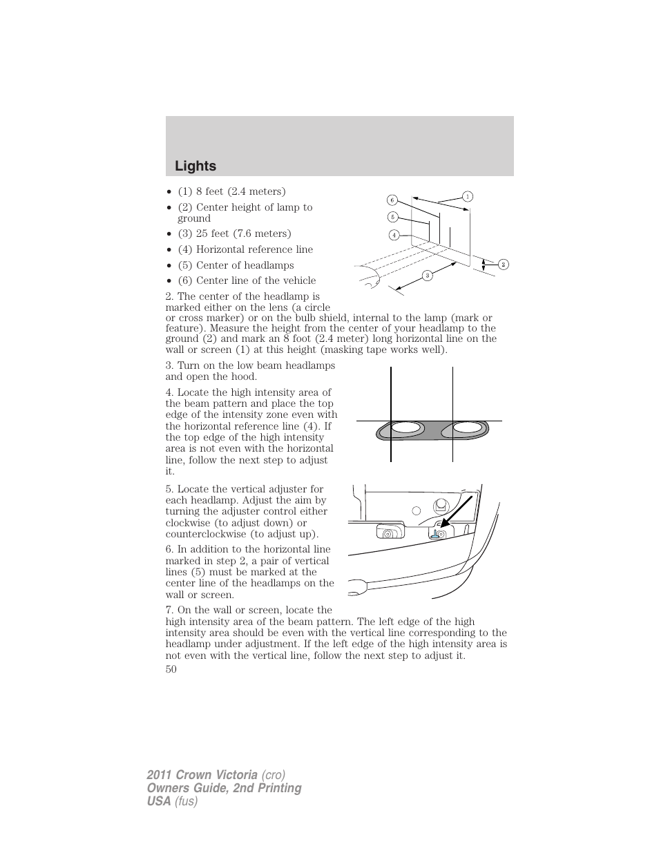 Lights | FORD 2011 Crown Victoria v.2 User Manual | Page 50 / 331