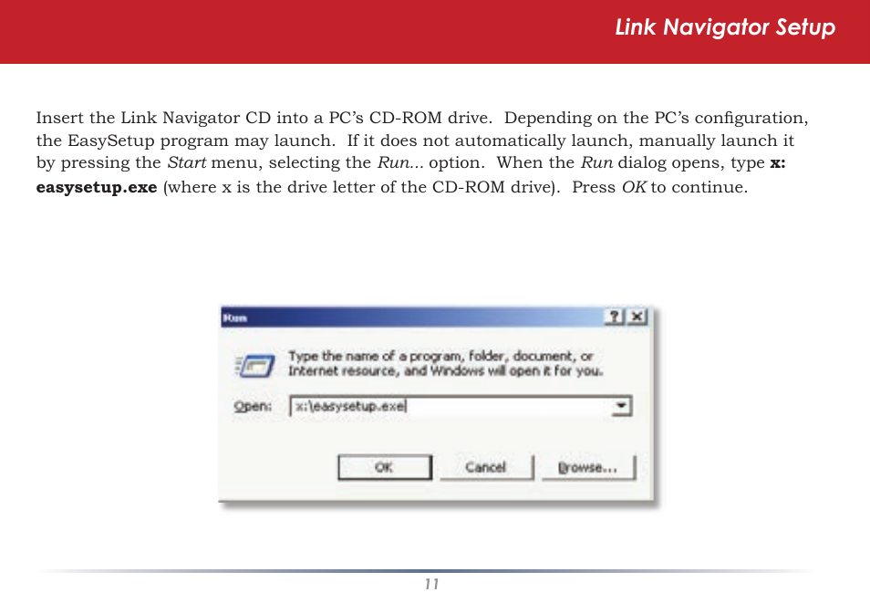 Link navigator setup | Buffalo Technology HS-DGL Series User Manual | Page 11 / 73