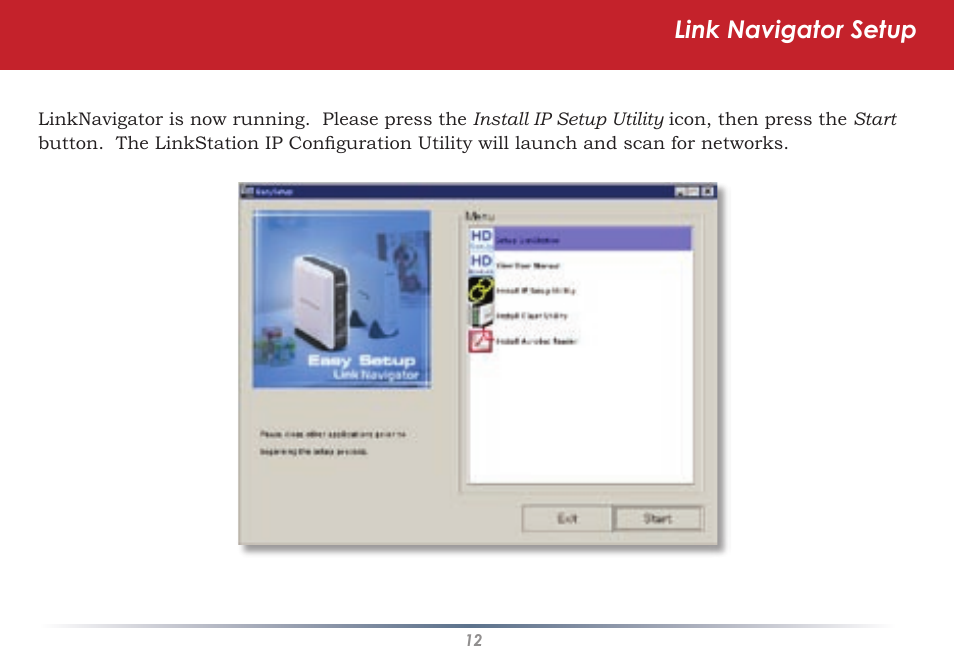 Link navigator setup | Buffalo Technology HS-DGL Series User Manual | Page 12 / 73