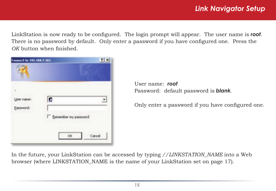 Link navigator setup | Buffalo Technology HS-DGL Series User Manual | Page 15 / 73