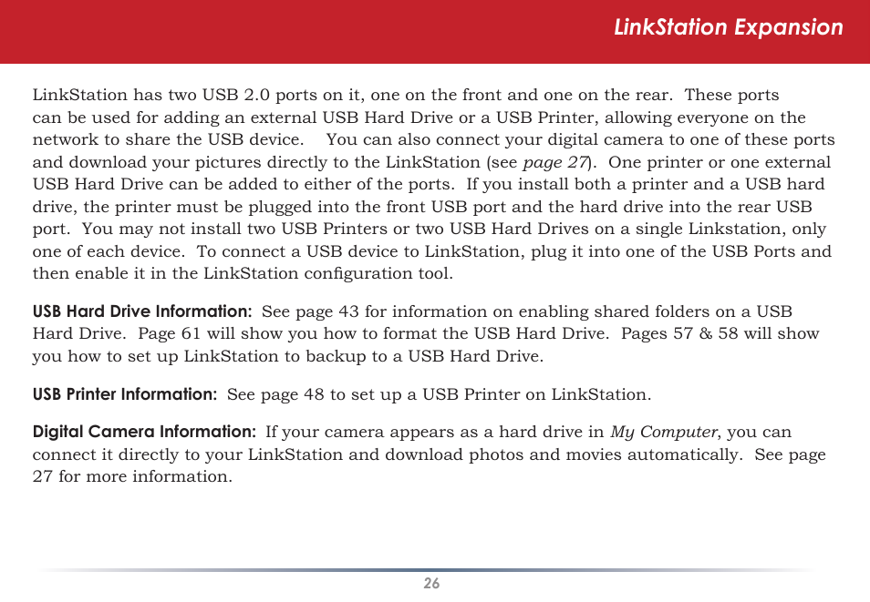 Linkstation expansion | Buffalo Technology HS-DGL Series User Manual | Page 26 / 73