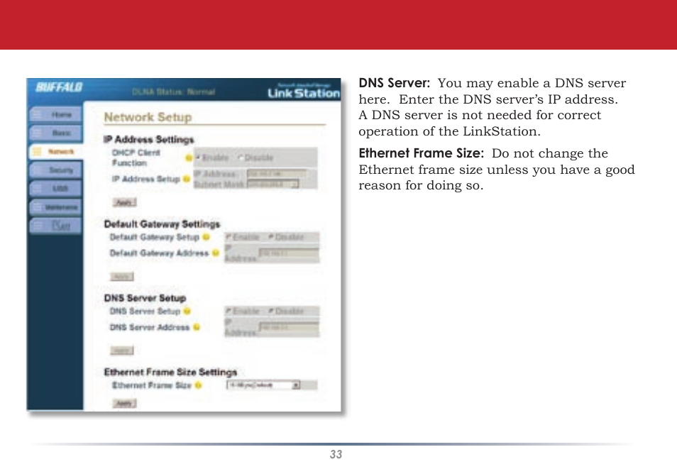 Buffalo Technology HS-DGL Series User Manual | Page 33 / 73