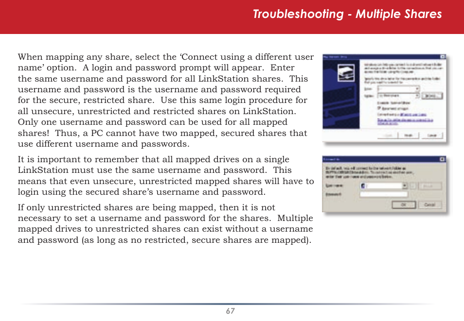Troubleshooting - multiple shares | Buffalo Technology HS-DGL Series User Manual | Page 67 / 73