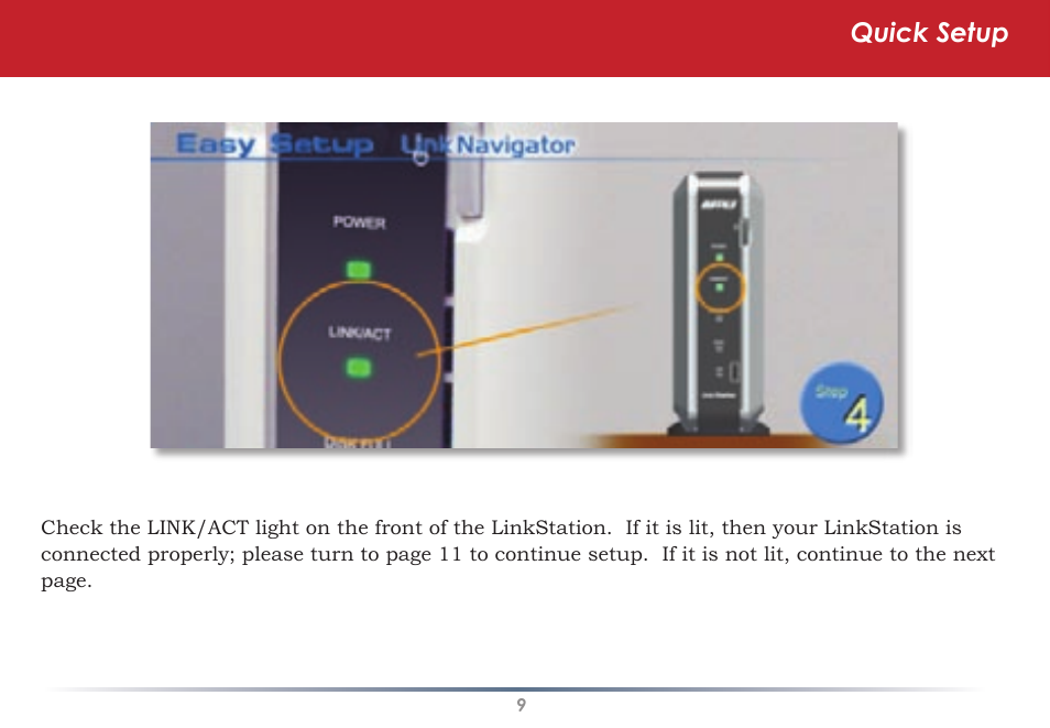 Quick setup | Buffalo Technology HS-DGL Series User Manual | Page 9 / 73