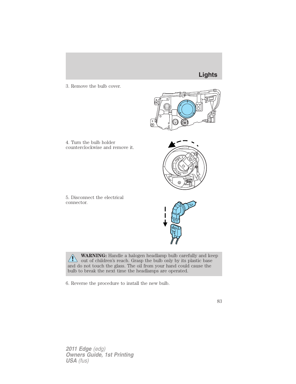 Lights | FORD 2011 Edge v.1 User Manual | Page 83 / 403