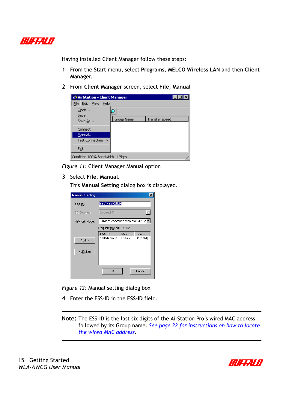 Buffalo Technology AirStation Pro WLA-AWCG User Manual | Page 18 / 96