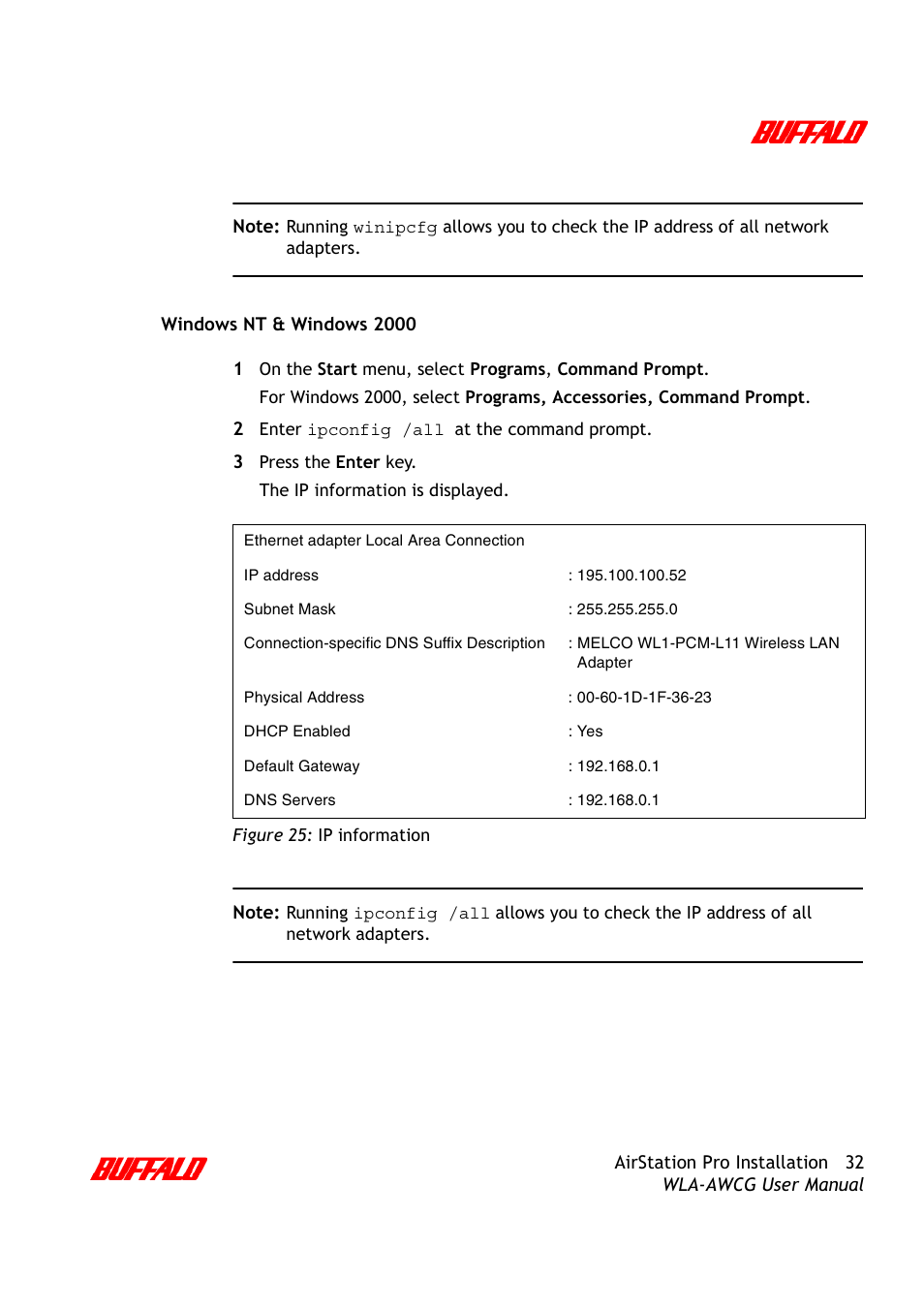 Buffalo Technology AirStation Pro WLA-AWCG User Manual | Page 35 / 96