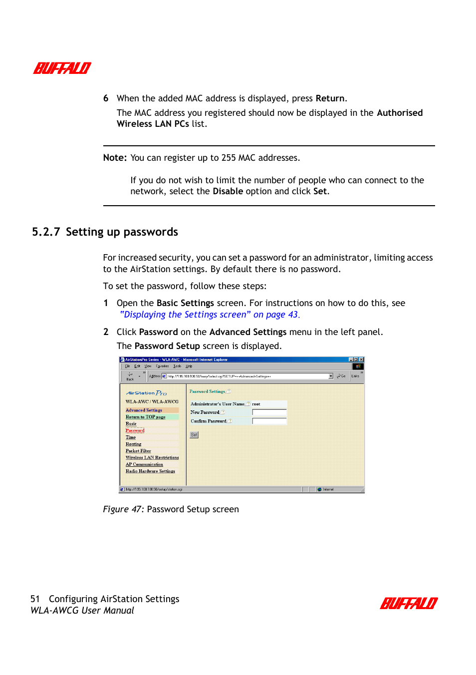 Buffalo Technology AirStation Pro WLA-AWCG User Manual | Page 54 / 96
